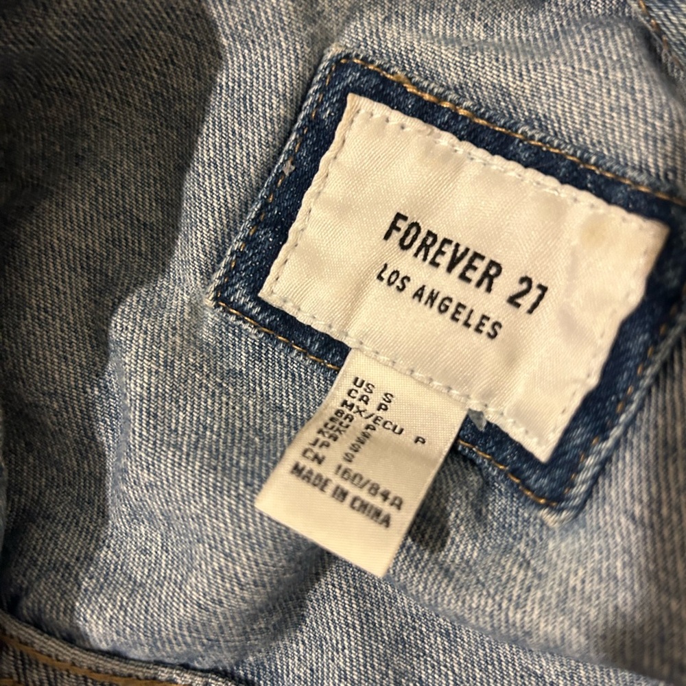 Forever 21 Raw Hem Denim Jacket - Picture 5 of 6